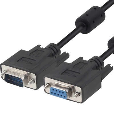 강원전자 넷메이트 9핀 M/F NULL MODEM 케이블 10m (블랙) NMC-SFM100B