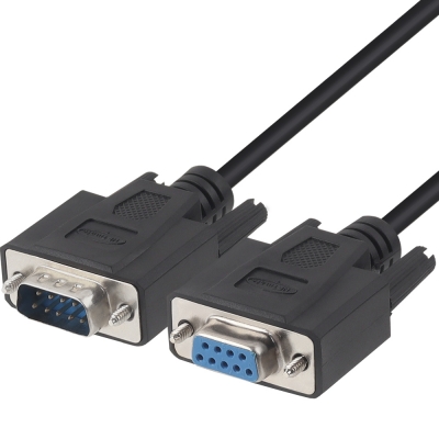 강원전자 넷메이트 9핀 M/F NULL MODEM 케이블 1.8m (블랙) NMC-SFM18B