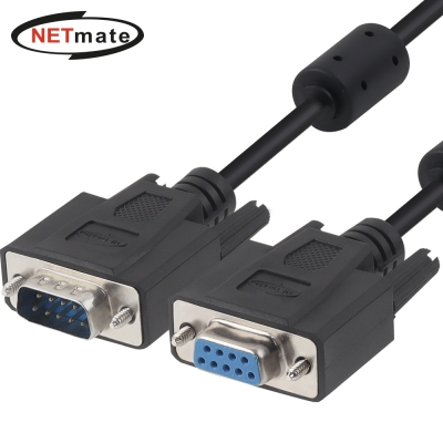 강원전자 넷메이트 9핀 연장 M/F 케이블 10m (블랙) NMC-SMF100B