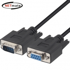 강원전자 넷메이트 9핀 연장 M/F 케이블 1m (블랙) NMC-SMF10B