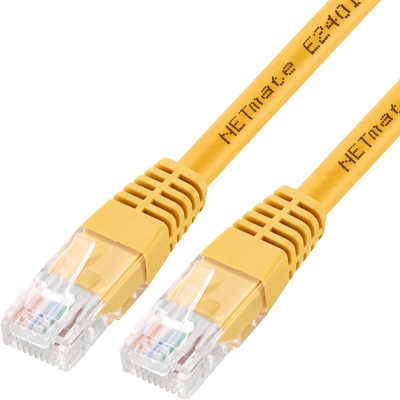 강원전자 넷메이트 CAT.5E UTP 랜 케이블 1m, 옐로우 NMC-U501Y
