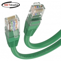 강원전자 넷메이트 CAT.5E UTP 랜 케이블 2m, 그린 NMC-U502GN