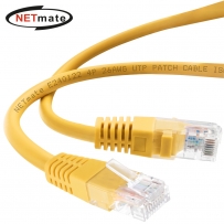 강원전자 넷메이트 CAT.5E UTP 랜 케이블 3m, 옐로우 NMC-U503Y