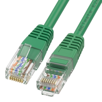 강원전자 넷메이트 CAT.5E UTP 랜 케이블 5m, 그린 NMC-U505GN