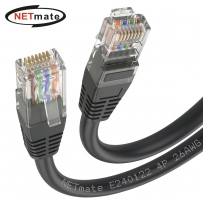 강원전자 넷메이트 CAT.5E UTP 랜 케이블 10m, 블랙 NMC-U510BK