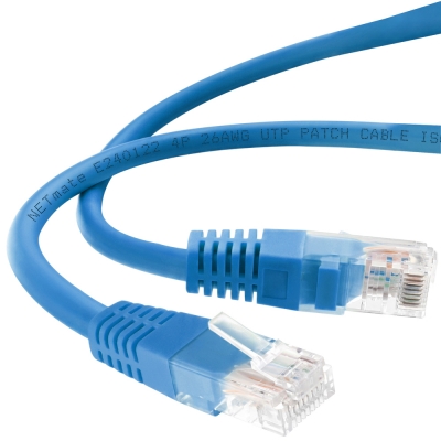 강원전자 넷메이트 CAT.5E UTP 랜 케이블 10m, 블루 NMC-U510BL