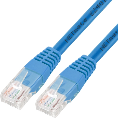 강원전자 넷메이트 CAT.5E UTP 랜 케이블 10m, 블루 NMC-U510BL