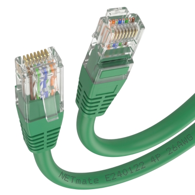 강원전자 넷메이트 CAT.5E UTP 랜 케이블 20m, 그린 NMC-U520GN