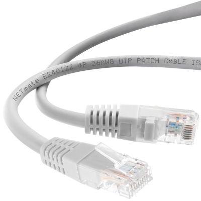 강원전자 넷메이트 CAT.5E UTP 랜 케이블 50m, 그레이 NMC-U5500G