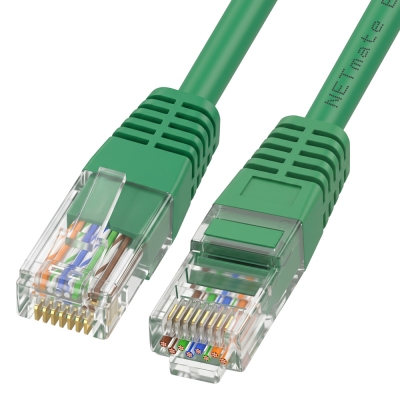 강원전자 넷메이트 CAT.6 UTP 랜 케이블 0.5m, 그린 NMC-U6005GN