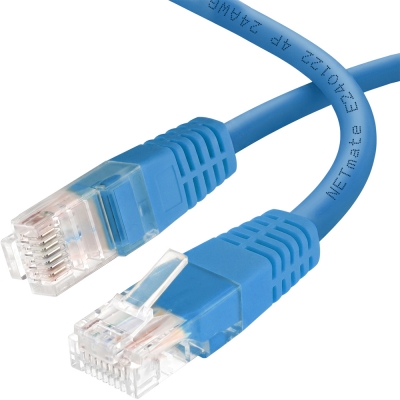 강원전자 넷메이트 CAT.6 UTP 랜 케이블 2m, 블루 NMC-U602BL
