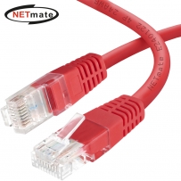 강원전자 넷메이트 CAT.6 UTP 랜 케이블 3m, 레드 NMC-U603R