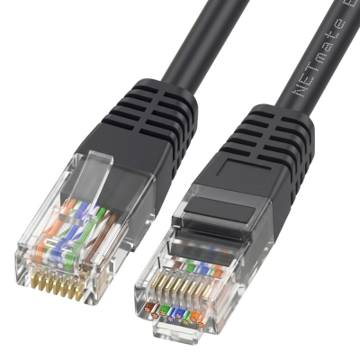 강원전자 넷메이트 CAT.6 UTP 랜 케이블 5m, 블랙 NMC-U605BK