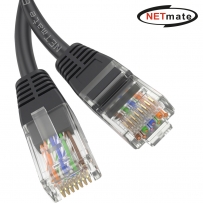 강원전자 넷메이트 CAT.6 UTP 랜 케이블 10m, 블랙 NMC-U610BK