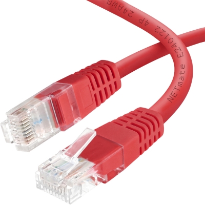 강원전자 넷메이트 CAT.6 UTP 랜 케이블 10m, 레드 NMC-U610R