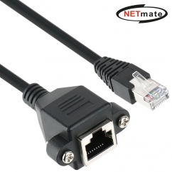 강원전자 넷메이트 CAT.6 SFTP 연장 판넬형 랜 케이블 2m NMC-U620FZ