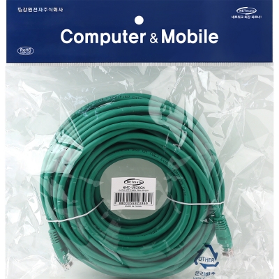 강원전자 넷메이트 CAT.6 UTP 랜 케이블 20m, 그린 NMC-U620GN