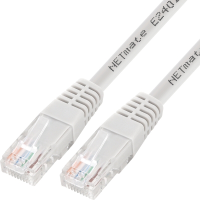강원전자 넷메이트 CAT.6 UTP 랜 케이블 2m, 그레이 NMC-U620G