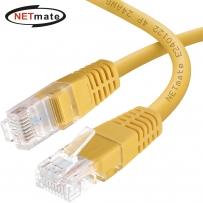 강원전자 넷메이트 CAT.6 UTP 랜 케이블 20m, 옐로우 NMC-U620Y