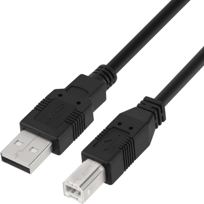 강원전자 넷메이트 USB2.0 AM-BM 케이블 1m (블랙) NMC-UB210BK
