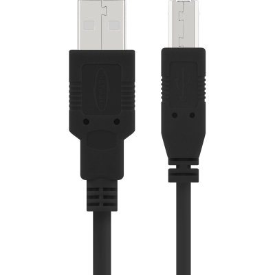 강원전자 넷메이트 USB2.0 AM-BM 케이블 3m (블랙) NMC-UB230BK