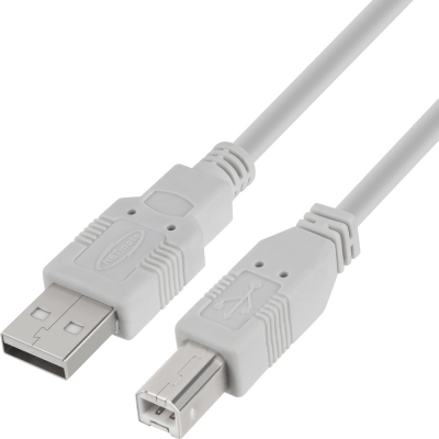 강원전자 넷메이트 USB2.0 AM-BM 케이블 5m (그레이) NMC-UB250