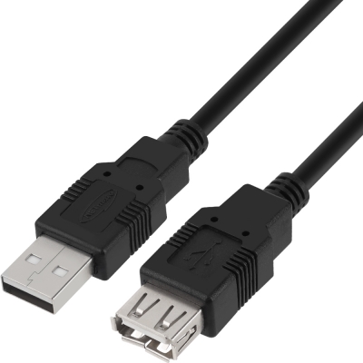 강원전자 넷메이트 USB2.0 연장 AM-AF 케이블 1m (블랙) NMC-UF210BK