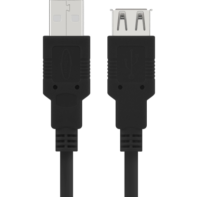 강원전자 넷메이트 USB2.0 연장 AM-AF 케이블 1m (블랙) NMC-UF210BK