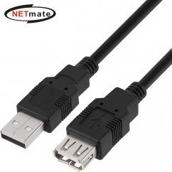 강원전자 넷메이트 USB2.0 연장 AM-AF 케이블 3m (블랙) NMC-UF230BK