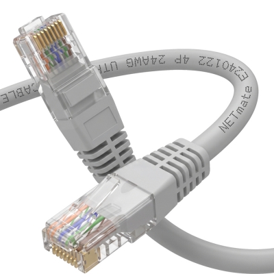 강원전자 넷메이트 CAT.6 UTP 랜 케이블 2m, 그레이 NMC-US620
