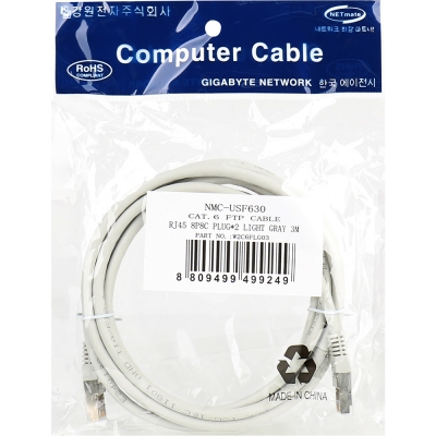 강원전자 넷메이트 CAT.6 FTP 랜 케이블 3m NMC-USF630