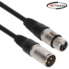 강원전자 넷메이트 XLR 캐논 마이크 연장 케이블 2m NMC-XLR02F