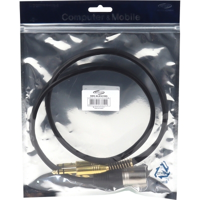 강원전자 넷메이트 XLR 캐논(M)-TRS(5.5 Stereo) 마이크 케이블 1m NMC-XLR501MS