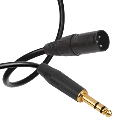 강원전자 넷메이트 XLR 캐논(M)-TRS(5.5 Stereo) 마이크 케이블 3m NMC-XLR503MSB
