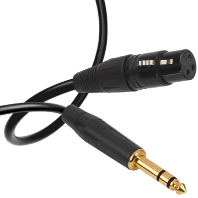 강원전자 넷메이트 XLR 캐논(F)-TRS(5.5 Stereo) 마이크 케이블 5m NMC-XLR505FSB