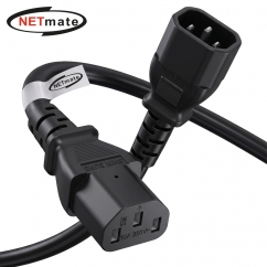 강원전자 넷메이트 AC 파워코드 연장 케이블 3m, 블랙 NMP-SPC030BF