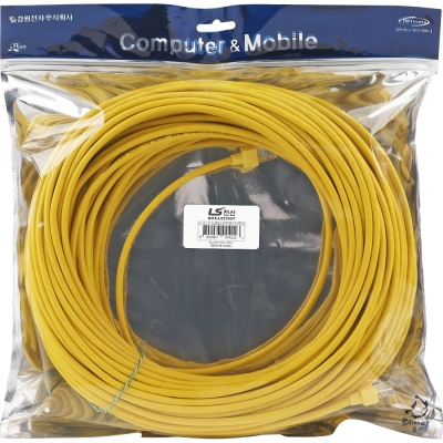 LS전선 CAT.5E UTP 랜 케이블 50m (옐로우) NMX-LS5500Y
