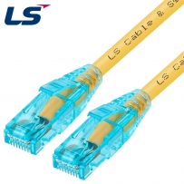 LS전선 CAT.6 UTP EZ 플러그 랜 케이블 0.5m (옐로우) NMX-LS605Y