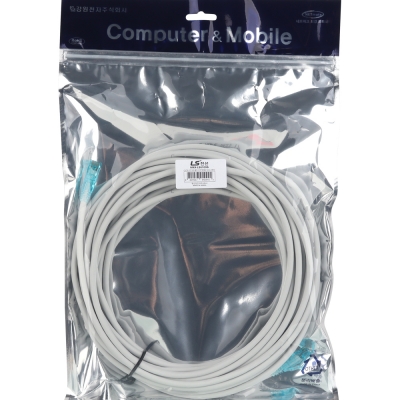 LS전선 CAT.6 UTP 랜 케이블 10m, 그레이 NMX-LS6100G