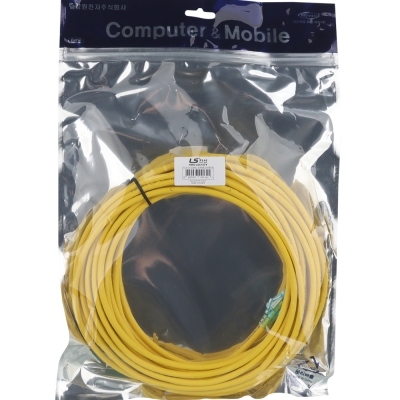 LS전선 CAT.6 UTP EZ 플러그 랜 케이블 10m (옐로우) NMX-LS6100Y