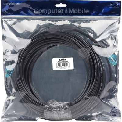 LS전선 CAT.6 UTP 옥외용 랜 케이블 20m (블랙) NMX-LS6200XBKZ