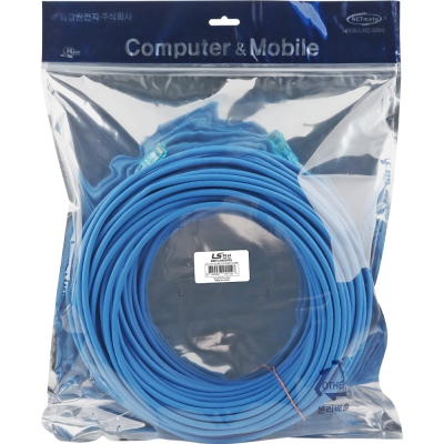 LS전선 CAT.6 UTP 랜 케이블 50m, 블루 NMX-LS6500BL