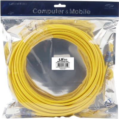 LS전선 CAT.6A UTP Supreme 랜 케이블 15m (옐로우) NMX-LS6ASP150Y