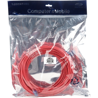 LS전선 CAT.6A UTP Supreme 랜 케이블 20m (레드) NMX-LS6ASP200R