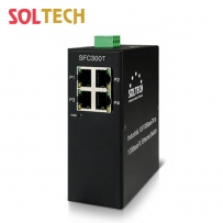 솔텍 산업용 4포트 스위칭 허브 SFC300T