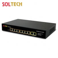 솔텍 10포트 기가비트 스위칭 허브, 120W PoE 8포트 SFC510HP