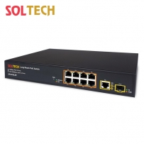 솔텍 LongReach 8포트 스위칭 허브, 125W PoE 8포트 / SFP 1슬롯 SFC510LRP