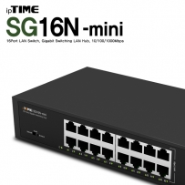 ipTIME(아이피타임) 16포트 기가비트 스위칭 허브 SG16N-MINI