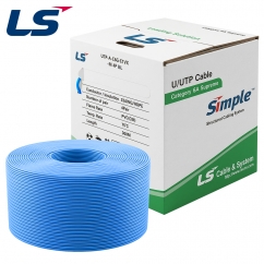 LS전선 CAT.6A UTP Supreme 케이블 300m (단선/블루) UTP-A-C6G-E1VX-M 4P BL