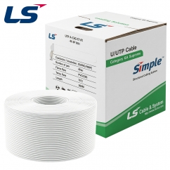 LS전선 CAT.6A UTP Supreme 케이블 300m (단선/화이트) UTP-A-C6G-E1VX-M 4P WH